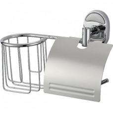 Держатель для туалетной бумаги с крышкой и освежителя (левый) Classic elite C054