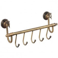 Полотенцедержатель с четырьмя крючками Classic Retro Bronze R-13