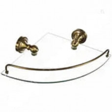 Полка одинарная стекло угловая  Classic Retro Bronze R-29
