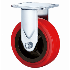 Колесо большегрузное полиуретановое ОБОД НЕЙЛОН неповоротное 200мм PVC (FCpn80) 62021200