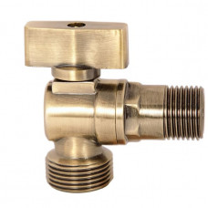 Кран шаровый для воды угловой KAISER 1/2″х3/4″ 267 бронза Кран шаровый для воды угловой KAISER 1/2″х3/4″ 267 бронза