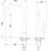 Смеситель Lemark Linara LM0405C для кухни с высоким поворотным изливом, хром