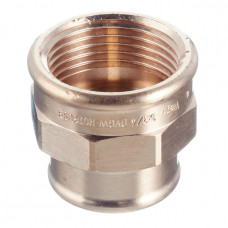 Муфта Viega переходная 1 х 3/4″ бронзовая (266356)