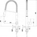 Смеситель Lemark Soul для кухонной мойки выдвижной LM6002C