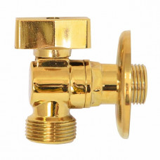 Кран шаровый для воды угловой KAISER 1/2″х3/4″ 269 золото Кран шаровый для воды угловой KAISER 1/2″х3/4″ 269 золото