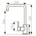 Смеситель для мойки кухни Г-излив  26844-9 KAISER Merkur боковой  Ø35  Black-Mat